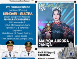 Pemprov Sultra Dukung Finalis Malyqa Aurora Janiqa Tampil Lagi di Ajang Pesona Batik Nusantara