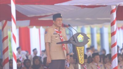 Wagub Sultra Pimpin Upacara Hari Pramuka ke-64, Tekankan Peran Pramuka Hadapi Tantangan Zaman