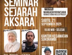 Menghidupkan Jejak Aksara Bersama Gazza Triatama Ramdhani dan Drs. Ismail Luthfi, M.A