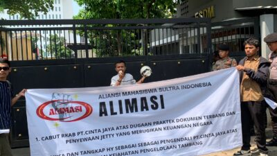 Mahasiswa Sultra Geruduk Kementerian ESDM, Tuntut Pembekuan RKAB PT Cinta Jaya