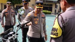 Optimalkan Kinerja Lapangan, Kapolres Bengkulu Utara Cek Kelaikan Kendaraan Dinas Roda Dua