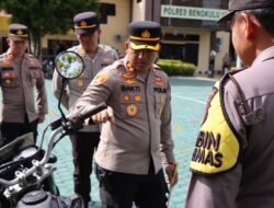 Optimalkan Kinerja Lapangan, Kapolres Bengkulu Utara Cek Kelaikan Kendaraan Dinas Roda Dua