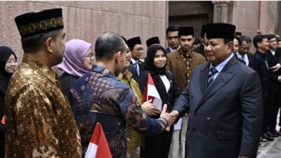 Kehangatan di Bulan Ramadan, Diaspora Indonesia Sambut Presiden Prabowo di Abu Dhabi