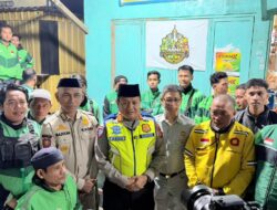Sahur On The Pangjek di Gelar, Kolaborasi Ditlantas Polda Sultra, Dishub Sultra, Jasa Raharja dan Komunitas Ojol