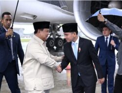 Presiden Prabowo Kembali ke Tanah Air