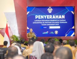 Gubernur Sultra Serahkan LKPD 2025, Targetkan Kembali Raih Opini WTP dari BPK