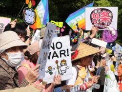 Ribuan Warga Jepang Turun ke Jalan, Tolak Revisi Konstitusi Pasifis