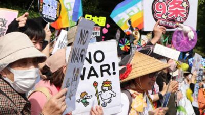 Ribuan Warga Jepang Turun ke Jalan, Tolak Revisi Konstitusi Pasifis