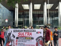 Geruduk KPK Mahasiwa  Minta KPK Periksa Oknum Anggota DPRD Sultra