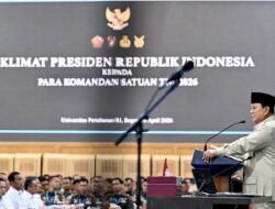 Prabowo Beri Taklimat Kepada 1.500 Komandan Satuan TNI