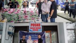 Bank Sultra Salurkan 300 Paket Sembako untuk Korban Banjir di Kendari