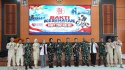 HUT ke-81 TNI, Akril Abdillah Apresiasi Danrem 143/HO atas Bakti Sosial Kesehatan