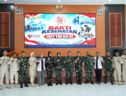 HUT ke-81 TNI, Akril Abdillah Apresiasi Danrem 143/HO atas Bakti Sosial Kesehatan